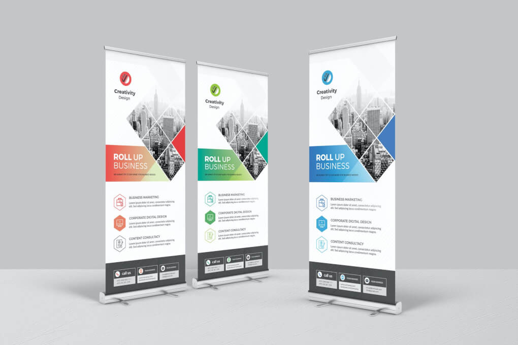 Aluminium Roll-ups double sided 84x204cm featured image